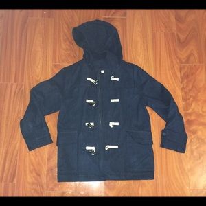 Boys’ Navy Blue Toggle Button Peacoat